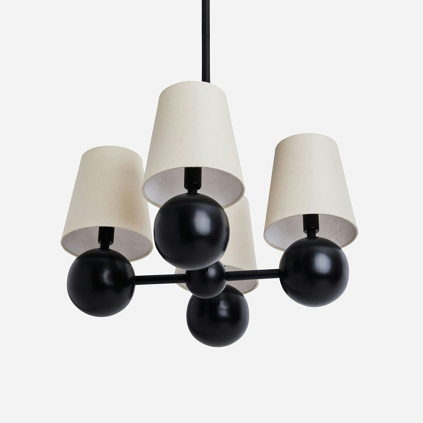 Aevuvyj Prime Élégance Laiton Tissu Métal Lustre - Neutralighting