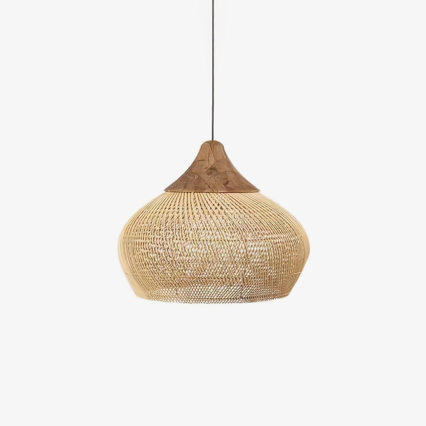 Evelyn Suspension en Rotin Tressé pour Salon - Neutralighting