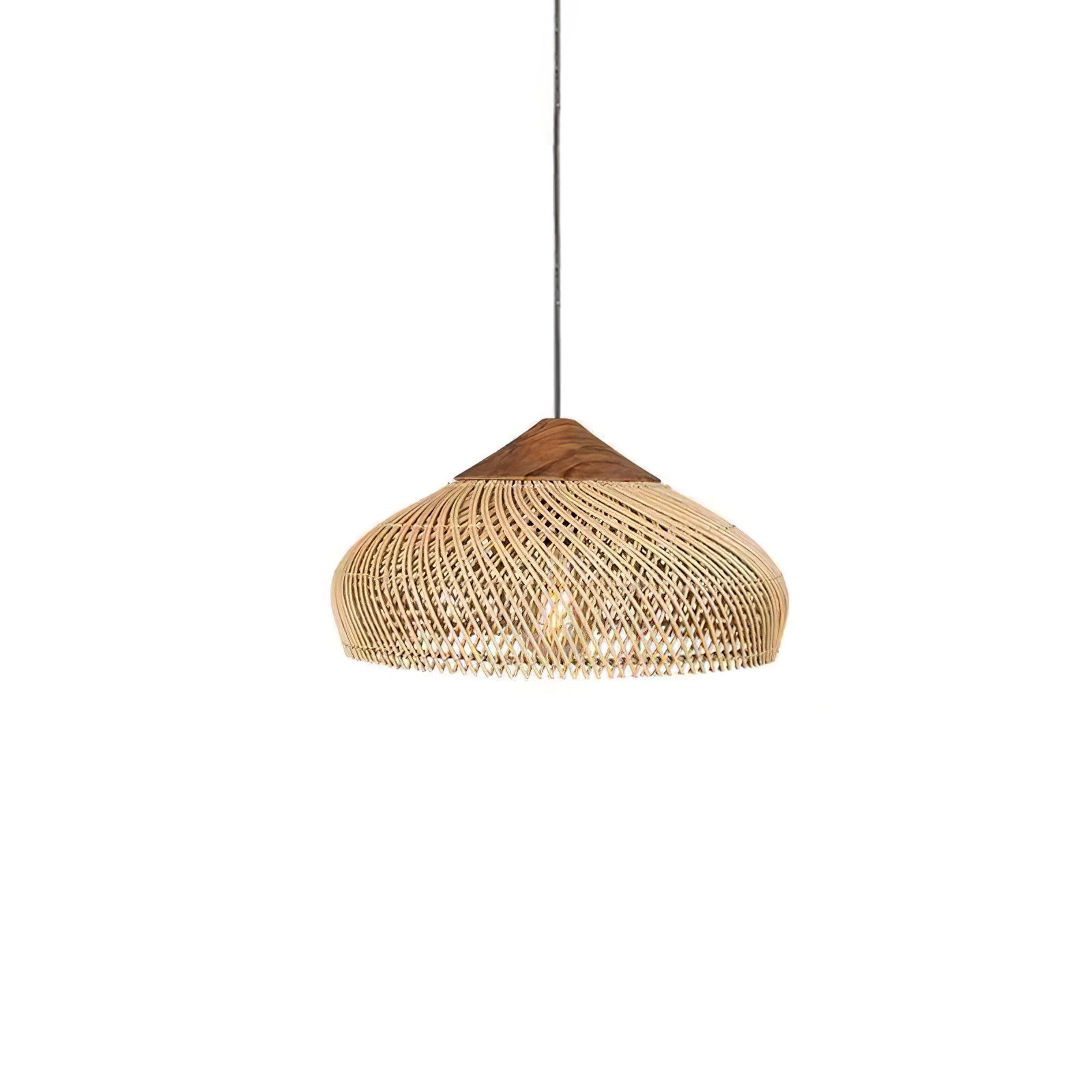 Evelyn Suspension en Rotin Tressé pour Salon - Neutralighting