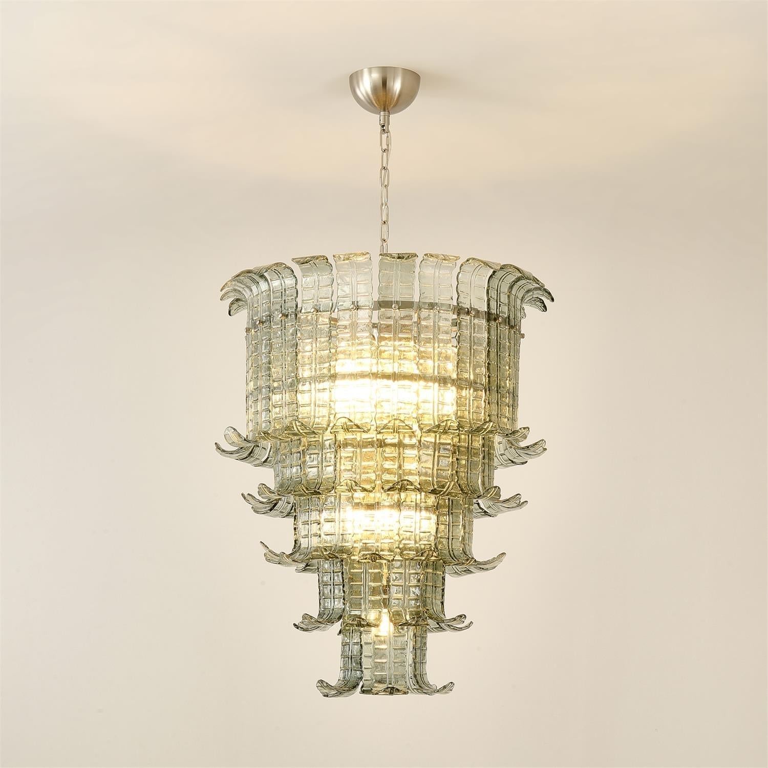 Brasher Lustre en Verre de Murano à Plusieurs Niveaux élégant - Neutralighting