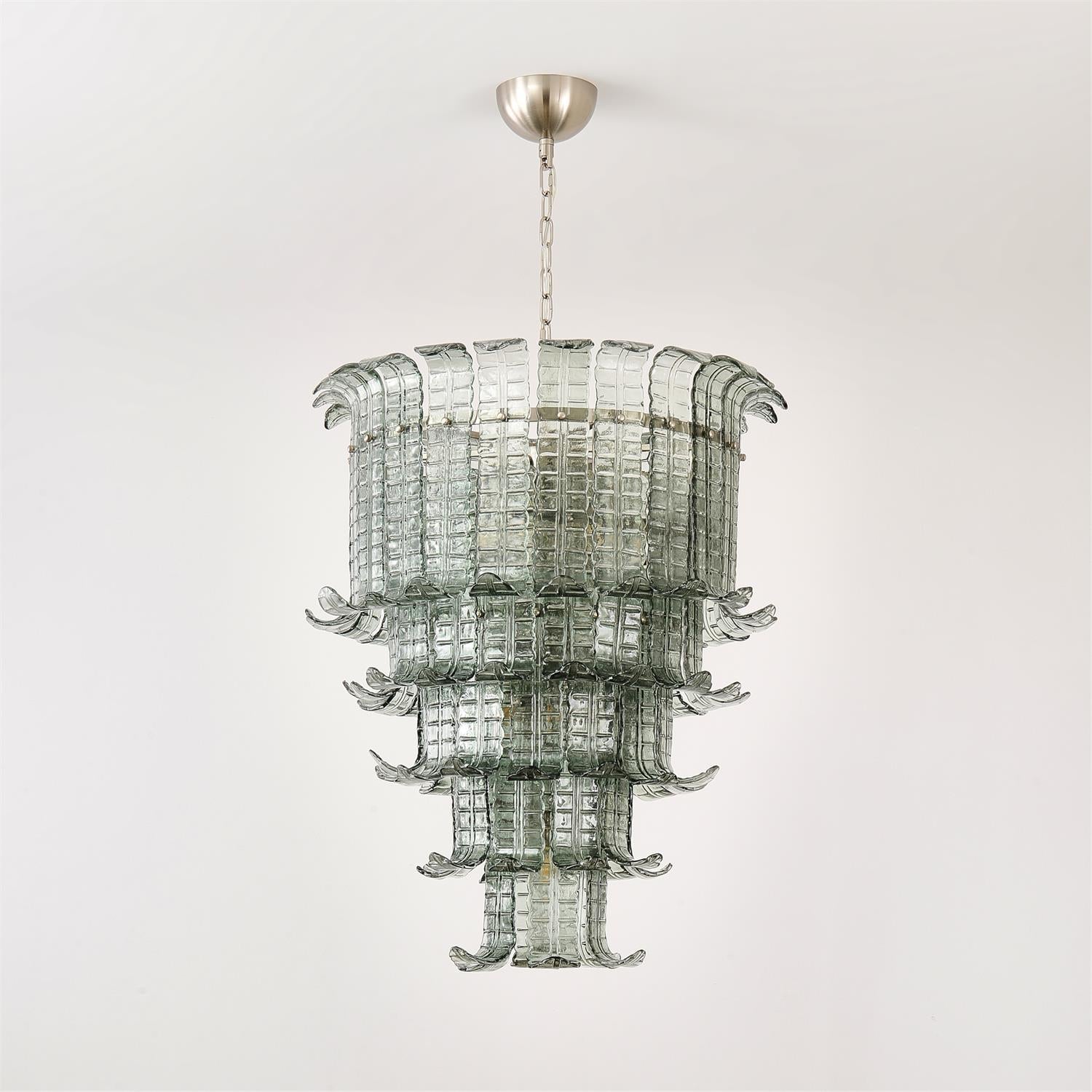 Brasher Lustre en Verre de Murano à Plusieurs Niveaux élégant - Neutralighting