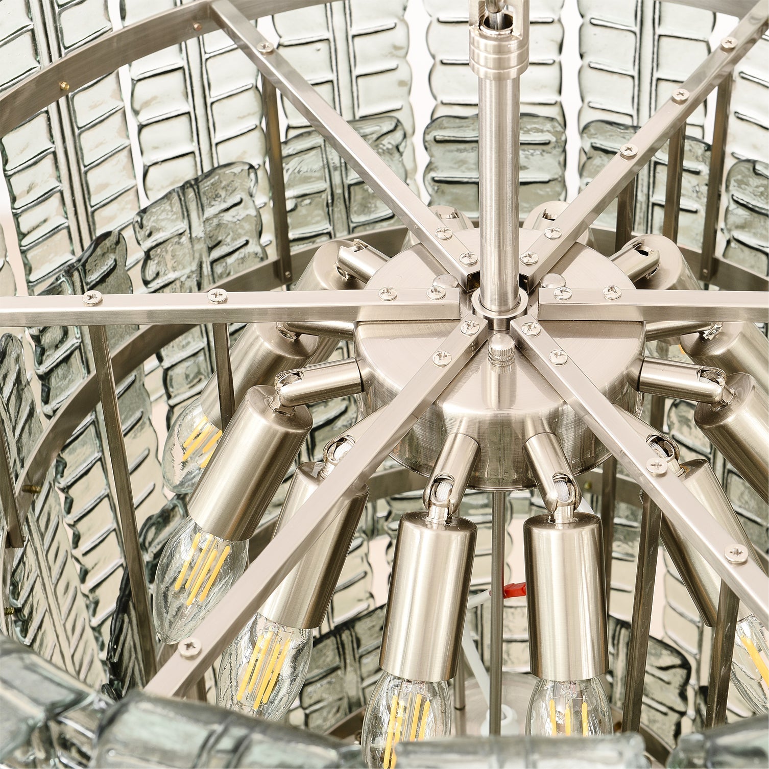 Aether Postmodern Luxe Verre Métal Lustre - Neutralighting