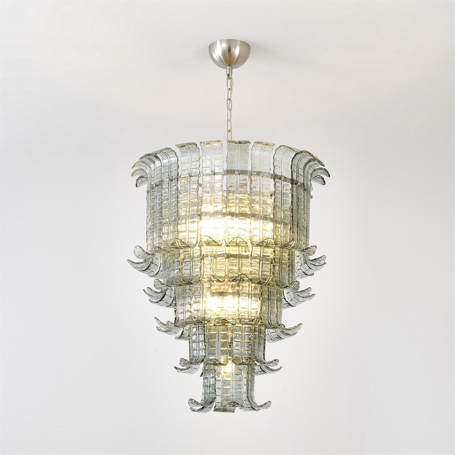 Brasher Lustre en Verre de Murano à Plusieurs Niveaux élégant - Neutralighting