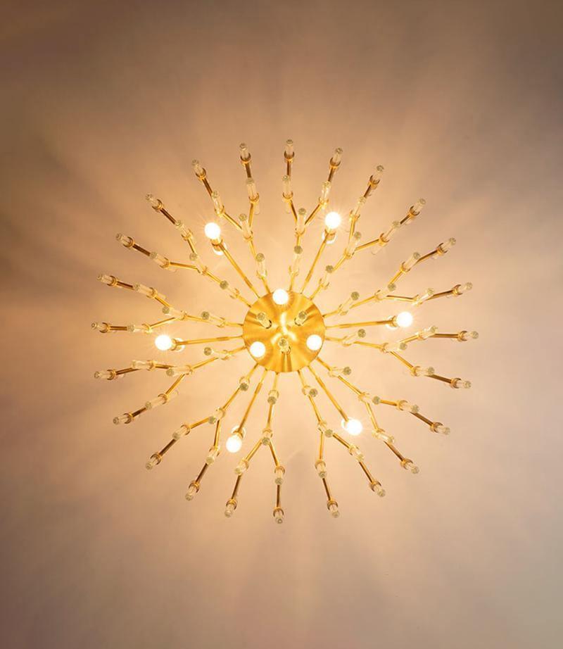 Solara Chandelier en Laiton Antique de Luxe - Neutralighting