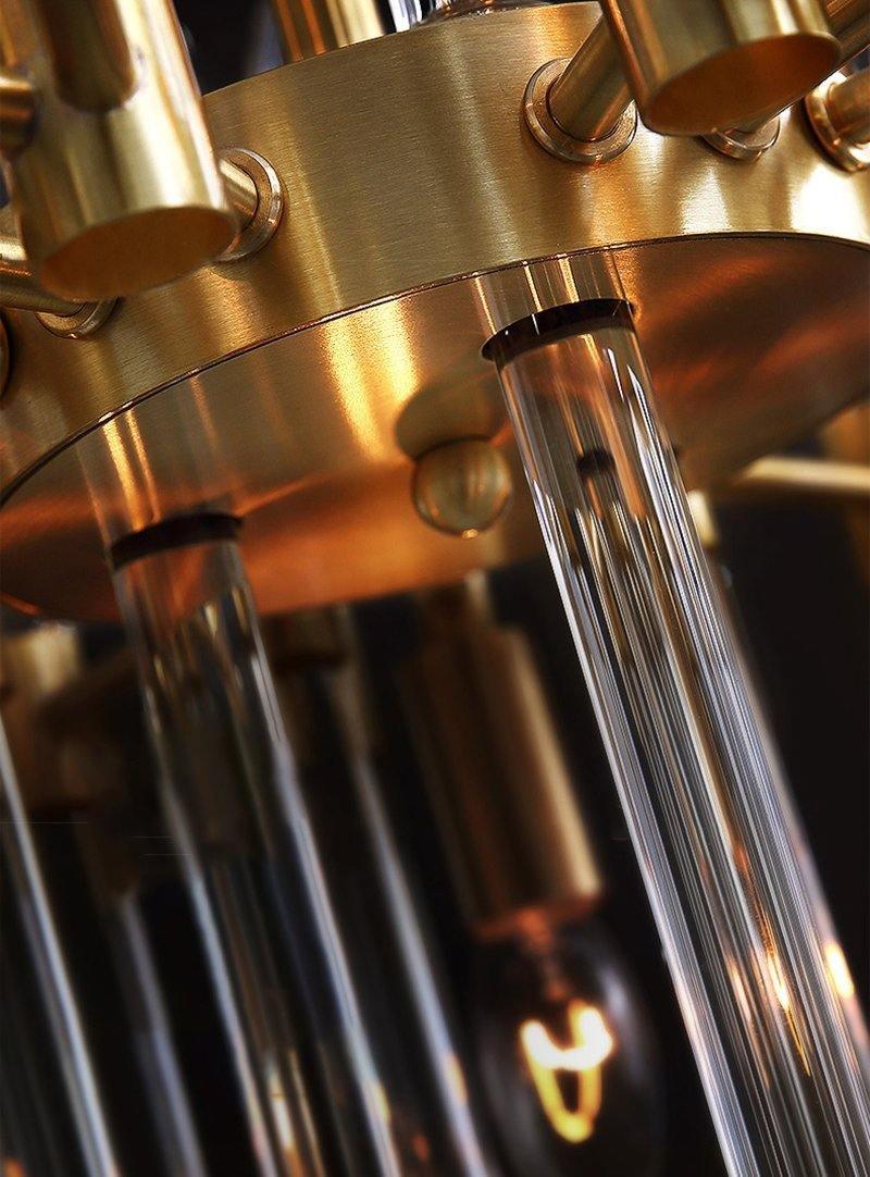 Solara Chandelier en Laiton Antique de Luxe - Neutralighting