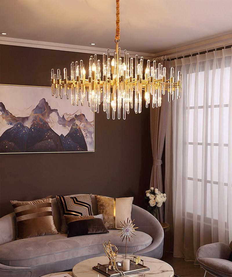 Solara Chandelier en Laiton Antique de Luxe - Neutralighting