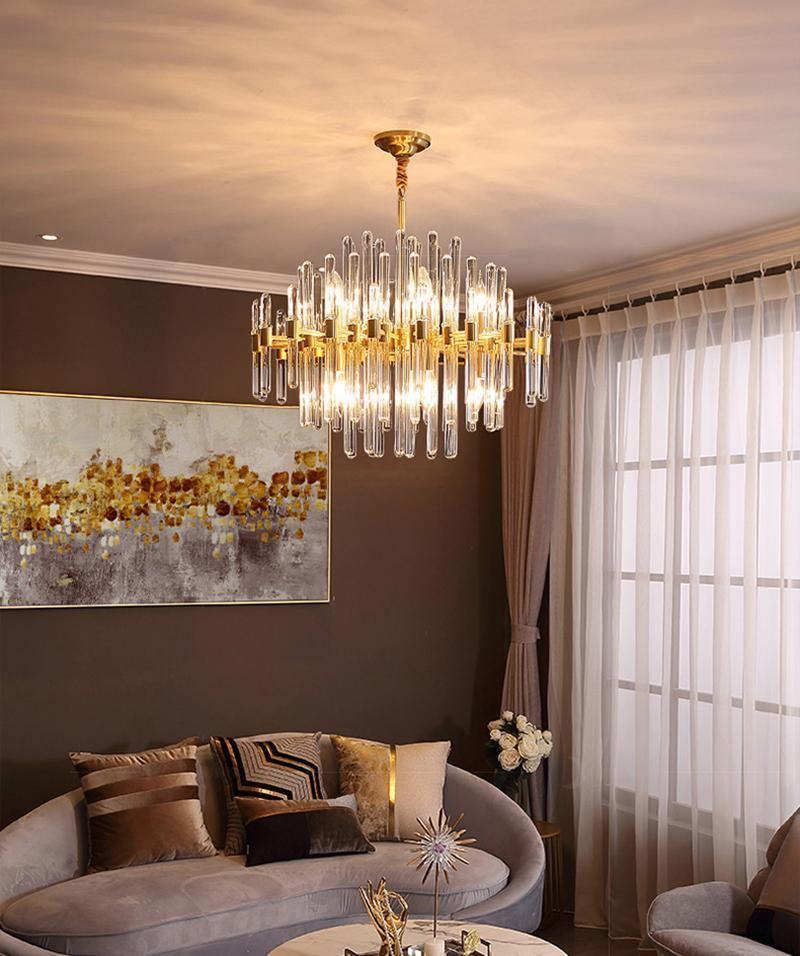 Solara Chandelier en Laiton Antique de Luxe - Neutralighting