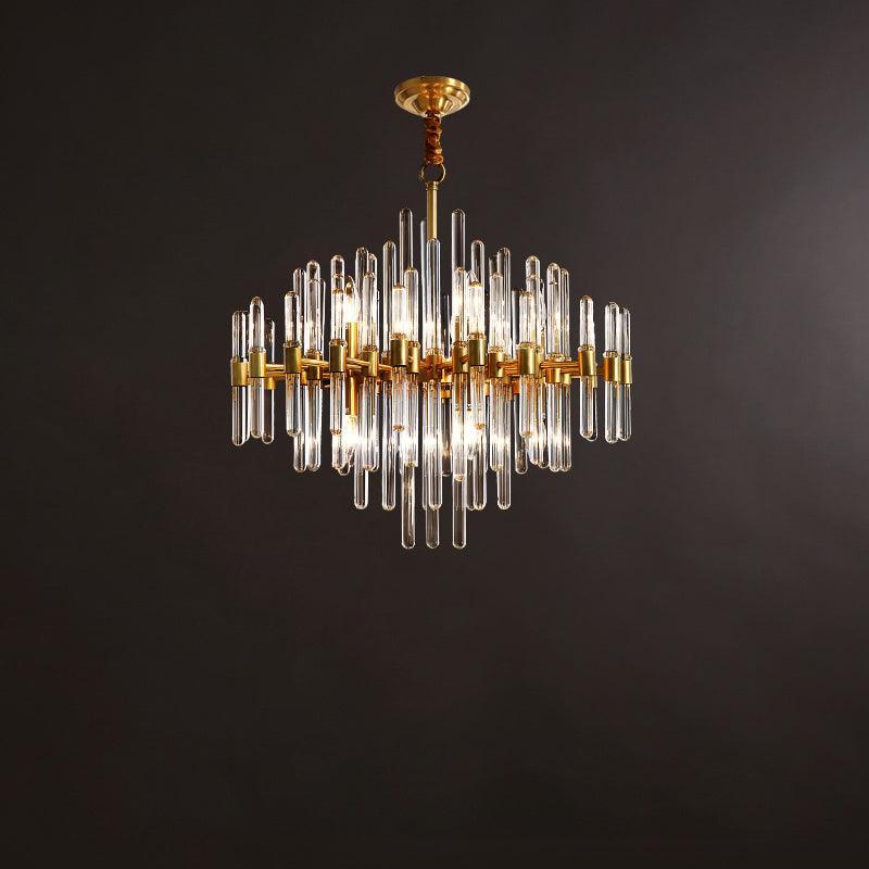 Solara Chandelier en Laiton Antique de Luxe - Neutralighting