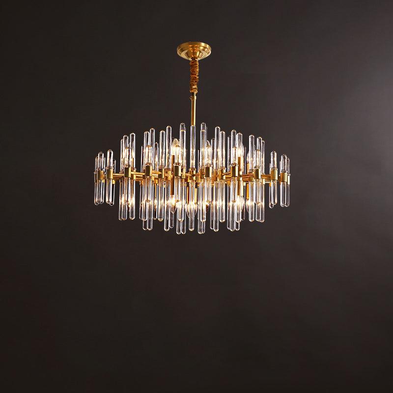 Solara Chandelier en Laiton Antique de Luxe - Neutralighting