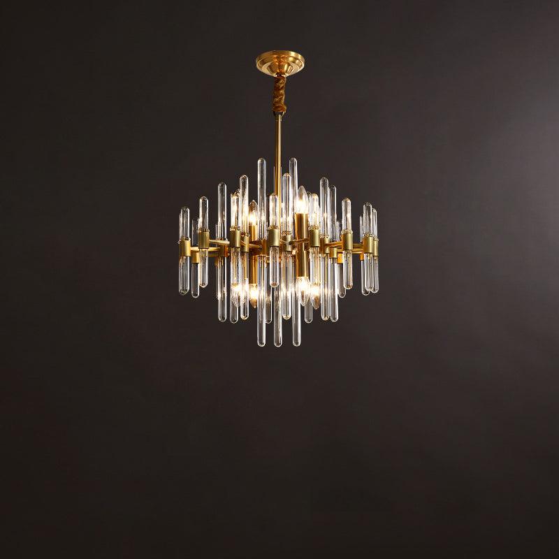 Solara Chandelier en Laiton Antique de Luxe - Neutralighting