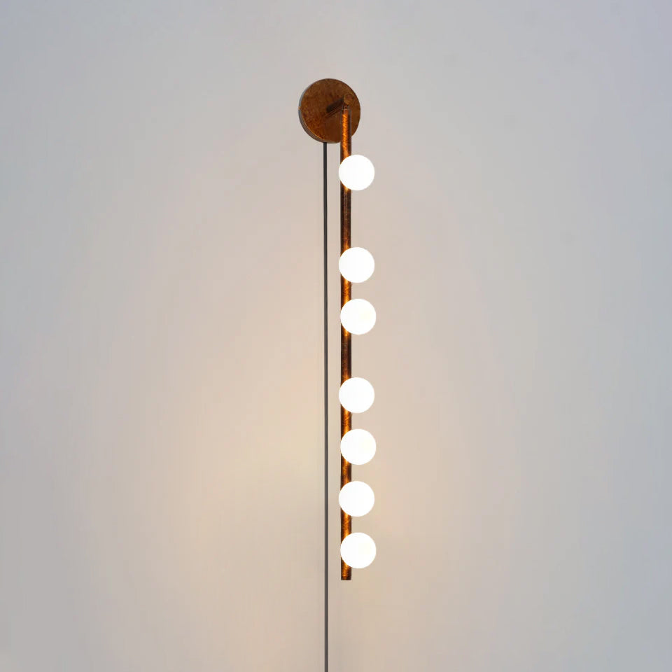 Pamela Tube Plug-in Brass Glass Wall Lamp - Neutralighting