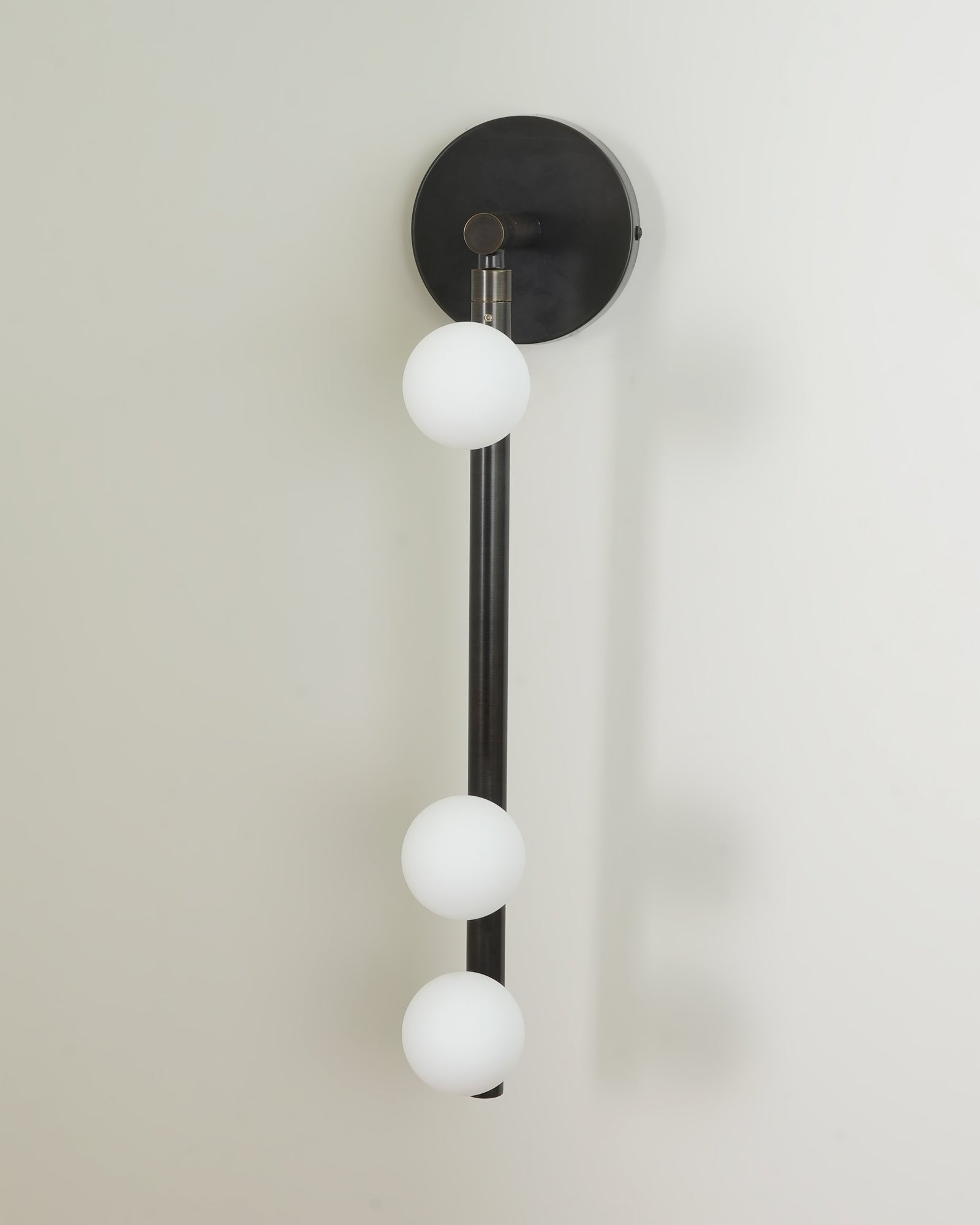 Pamela Tube Plug-in Brass Glass Wall Lamp - Neutralighting