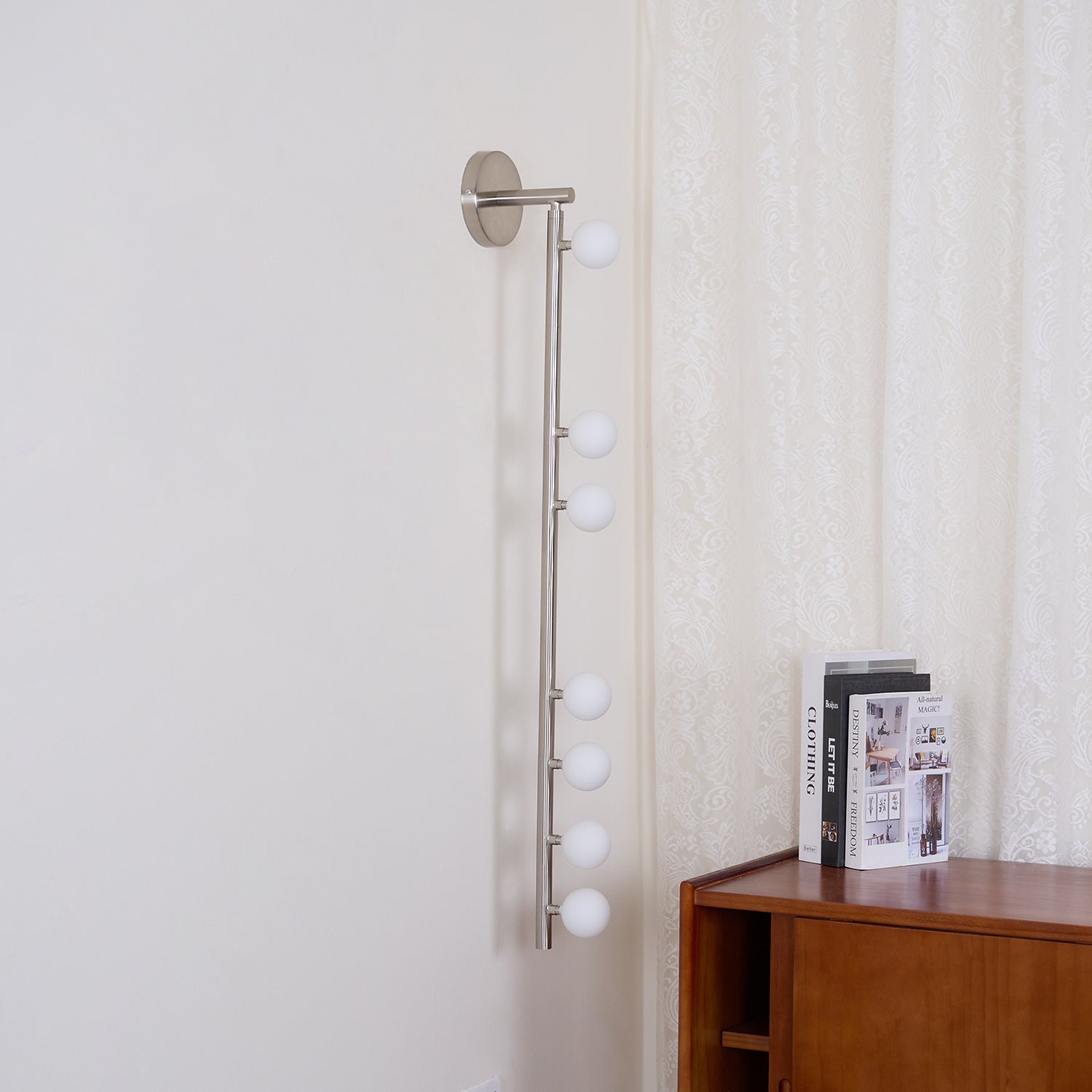 Pamela Tube Plug-in Brass Glass Wall Lamp - Neutralighting