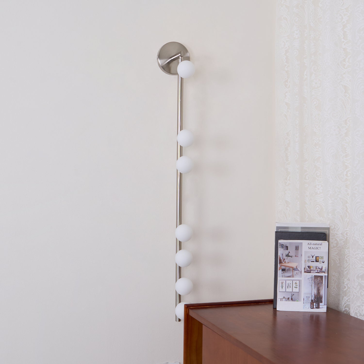 Pamela Tube Plug-in Brass Glass Wall Lamp - Neutralighting