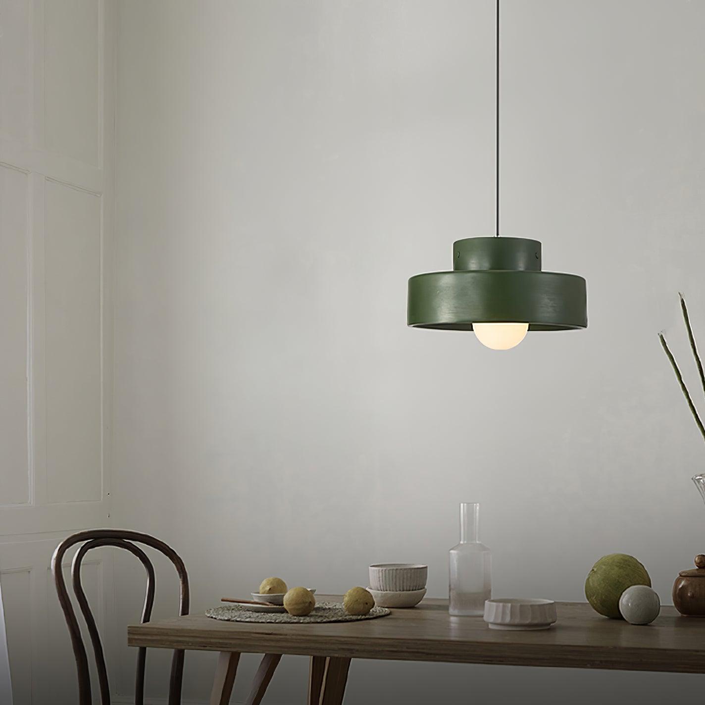 Bray Pendant Lamp Double Layers Resin - Letslighting