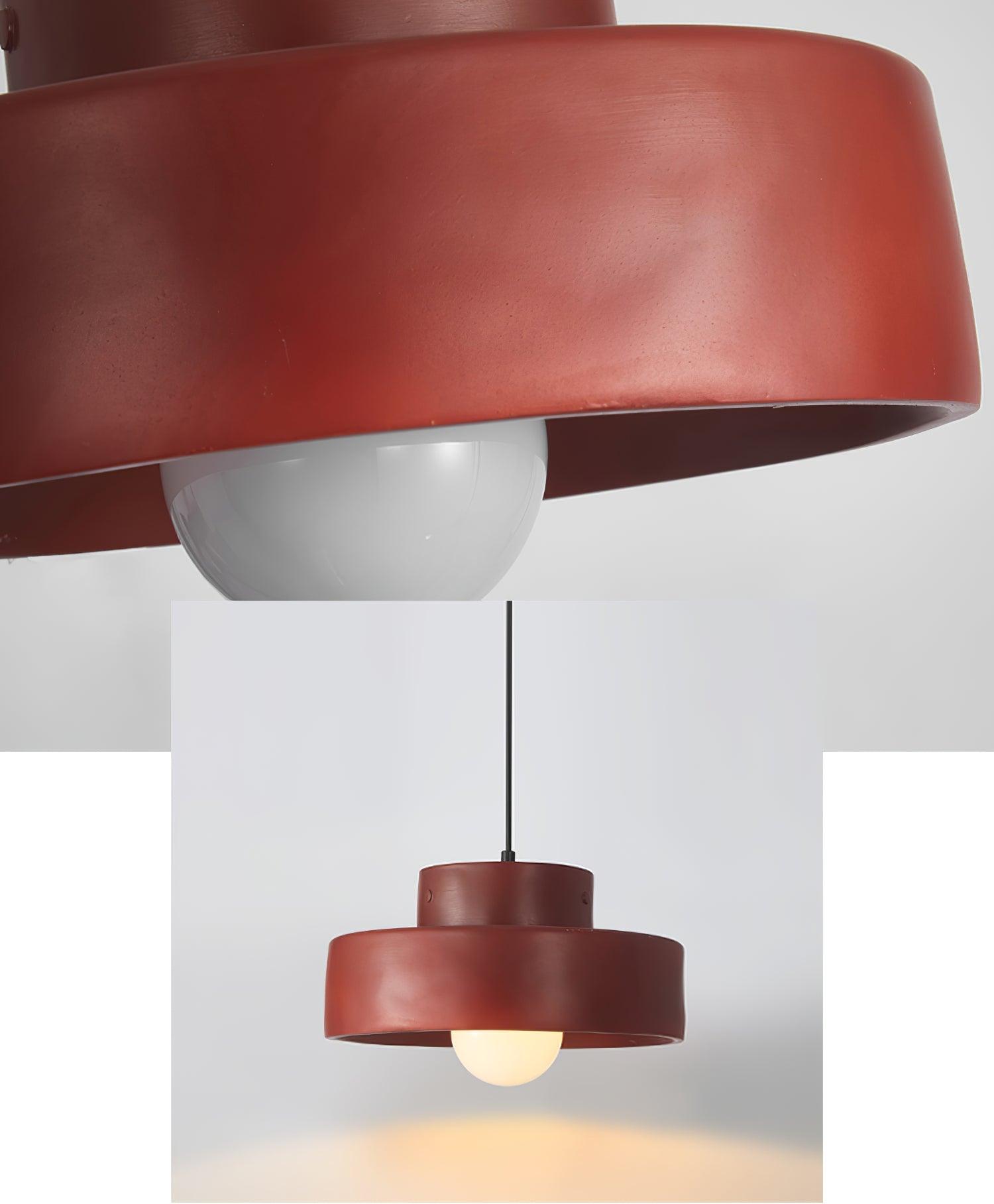 Bray Pendant Lamp Double Layers Resin - Letslighting