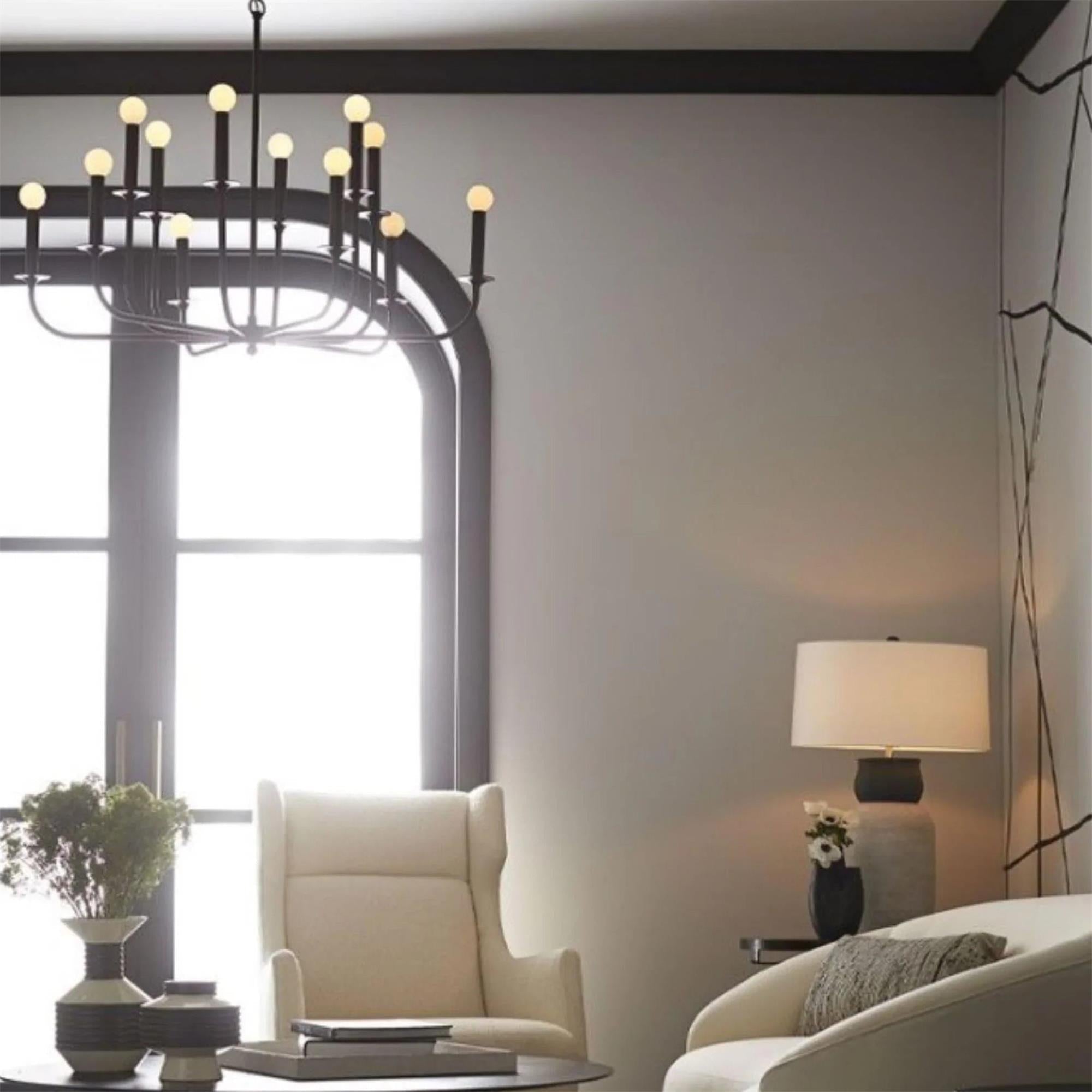 Orrinora Lustre Industriel Vintage en Métal - Neutralighting