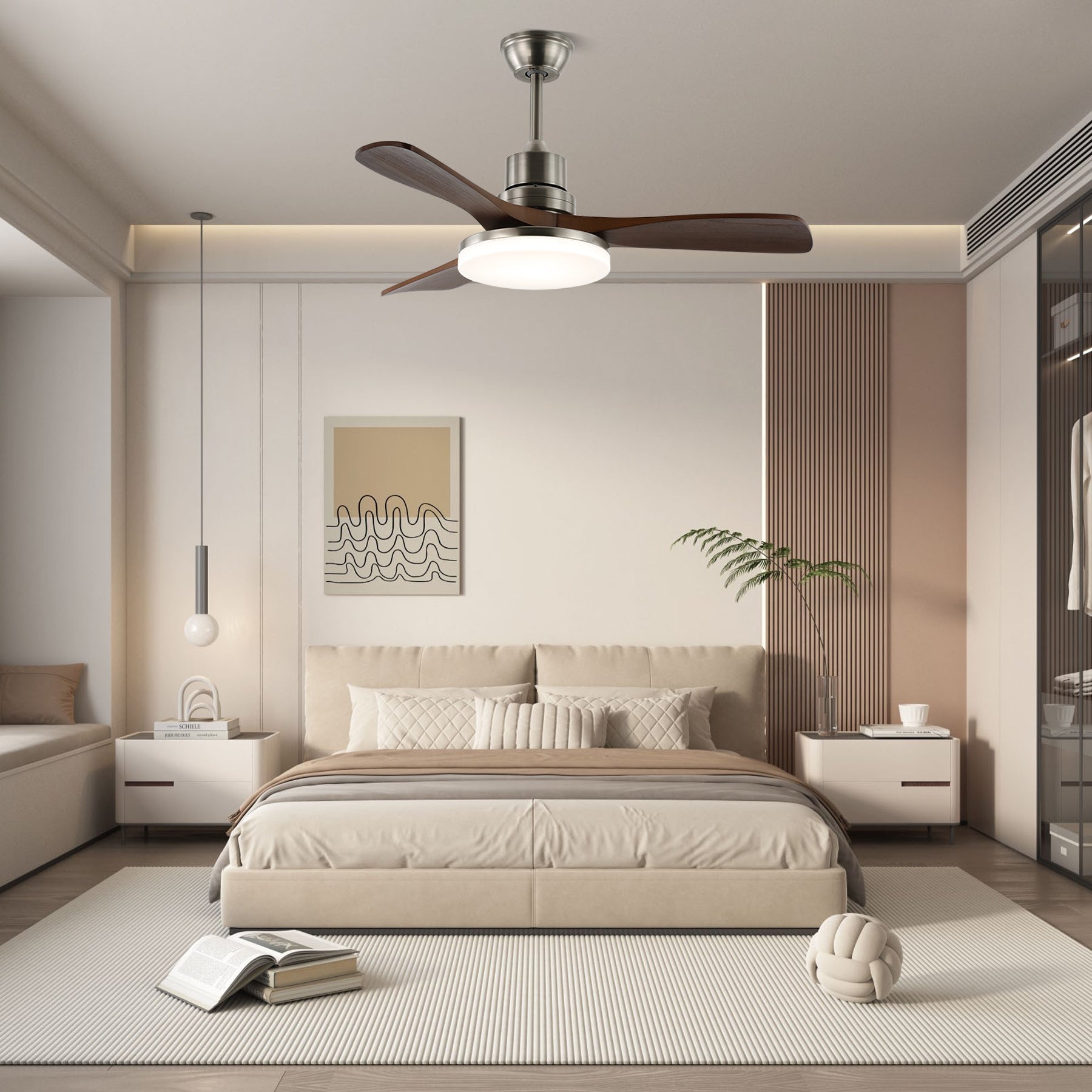 Vue détaillée du cadre métallique du ventilateur Kaelen