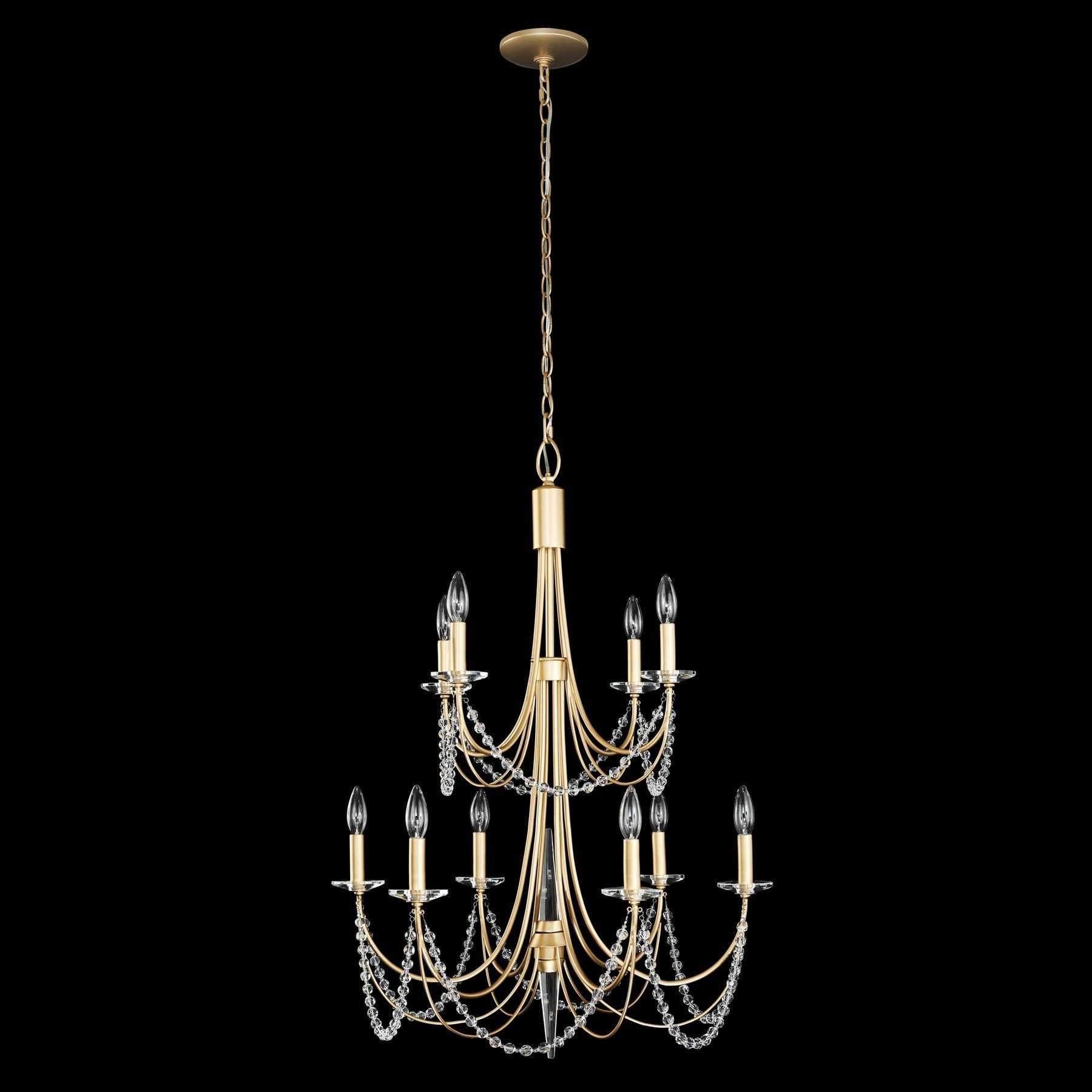 Purelux Postmodern Luxe Laiton Métal Cristal Lustre - Neutralighting