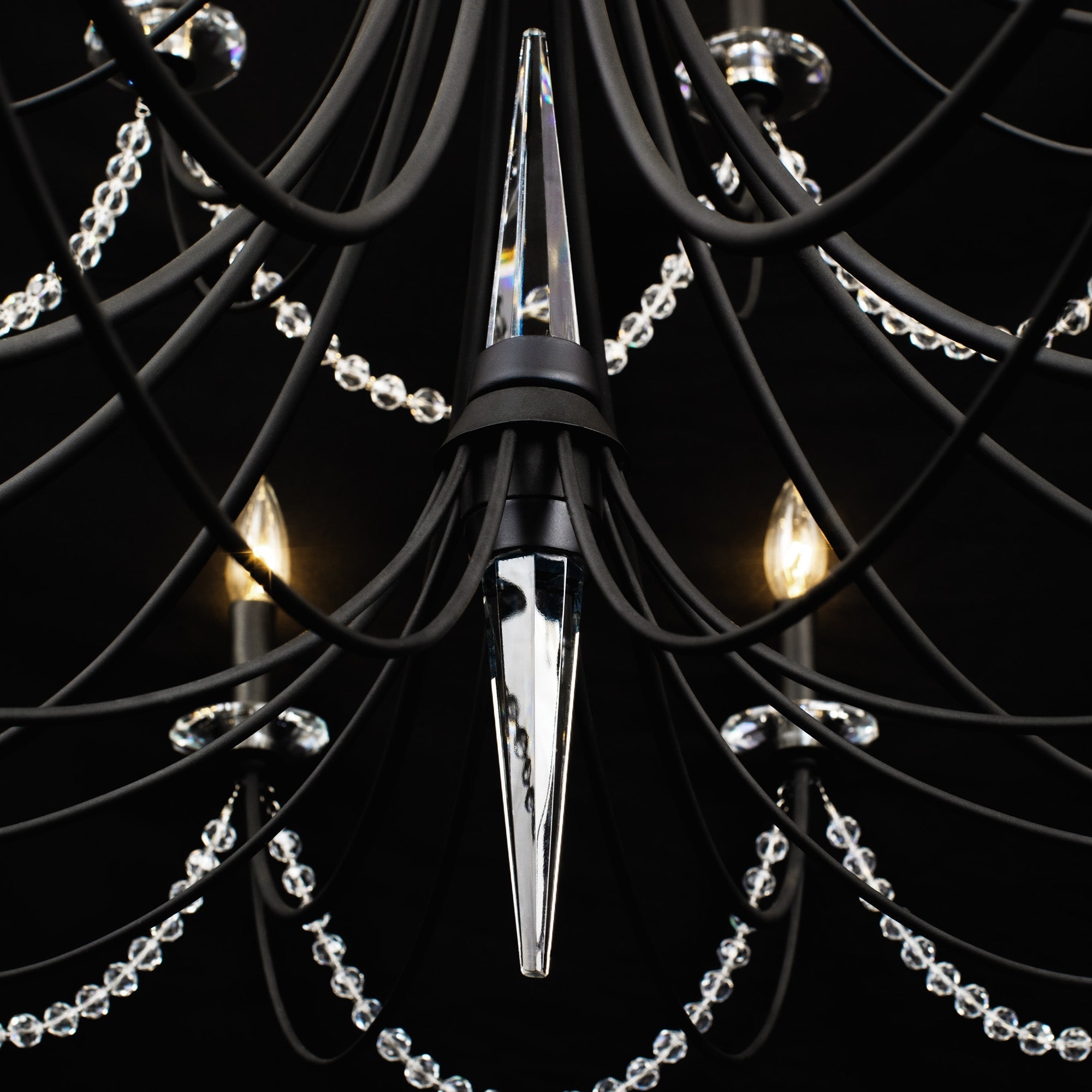 Purelux Postmodern Luxe Laiton Métal Cristal Lustre - Neutralighting