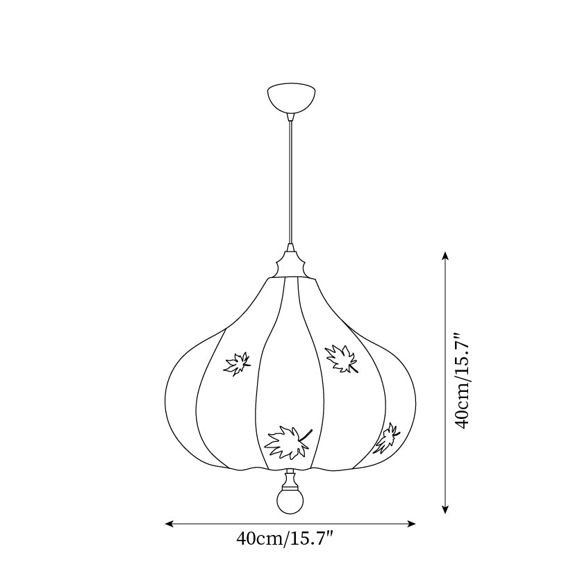 Brera Suspension Érable Feuille Organique Sculptural - Neutralighting