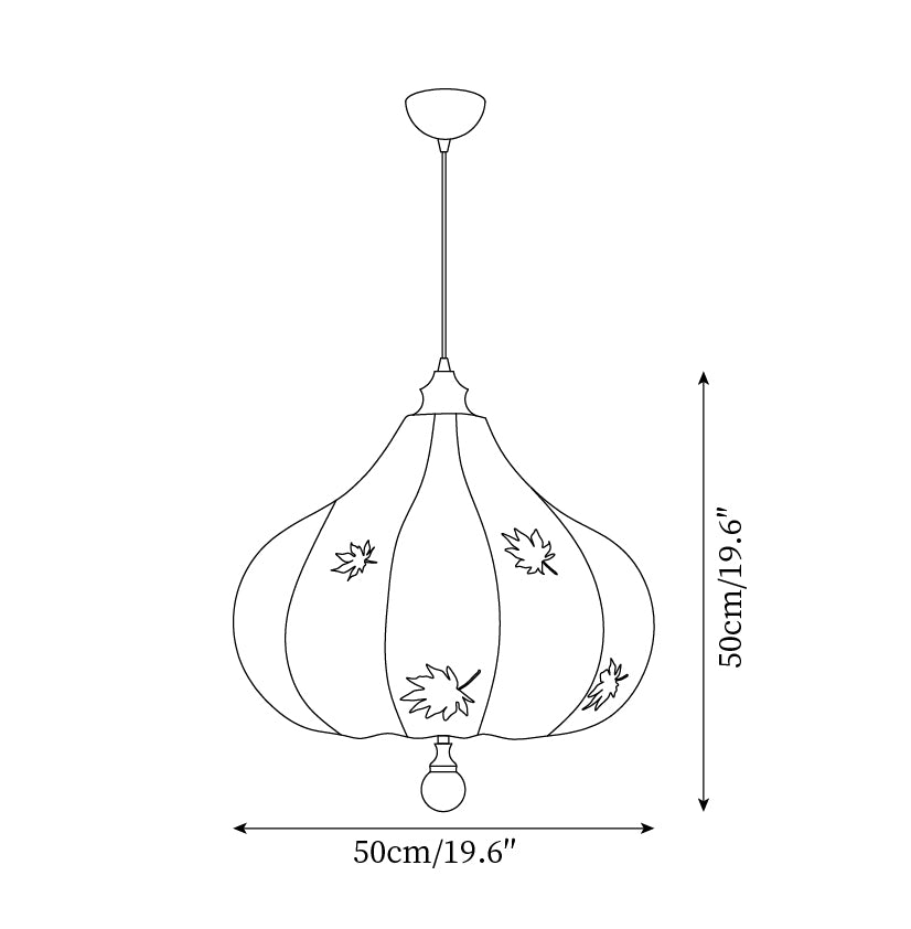 Brera Suspension Érable Feuille Organique Sculptural - Neutralighting