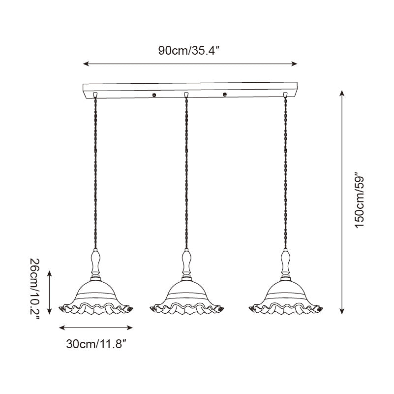 Brielle Suspension en Verre Vintage - Neutralighting
