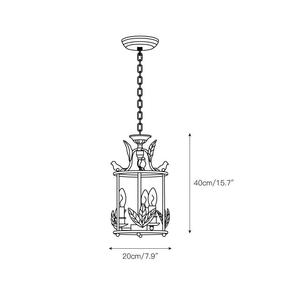 Hylite Suspension Lanterne Métal Doré Industrielle Vintage - Neutralighting