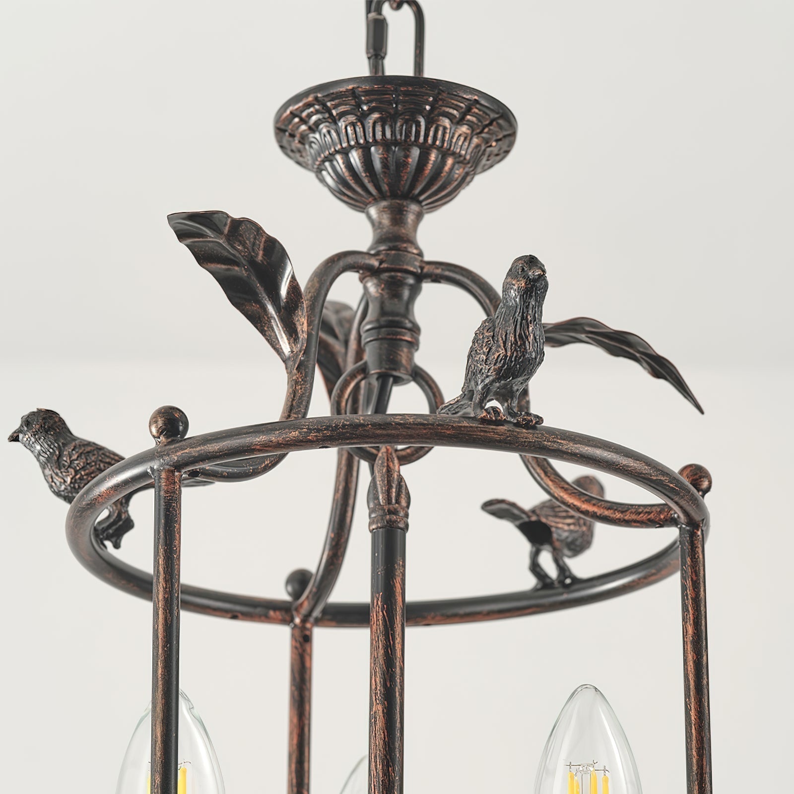 Hylite Suspension Lanterne Métal Doré Industrielle Vintage - Neutralighting