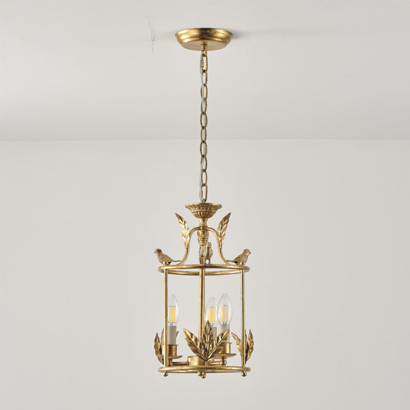 Hylite Suspension Lanterne Métal Doré Industrielle Vintage - Neutralighting