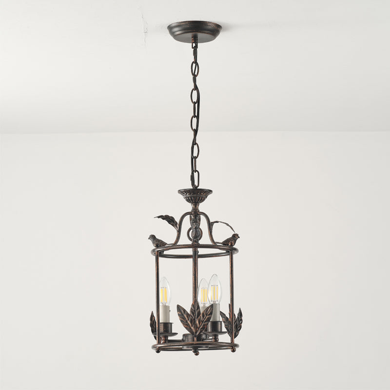 Hylite Suspension Lanterne Métal Doré Industrielle Vintage - Neutralighting