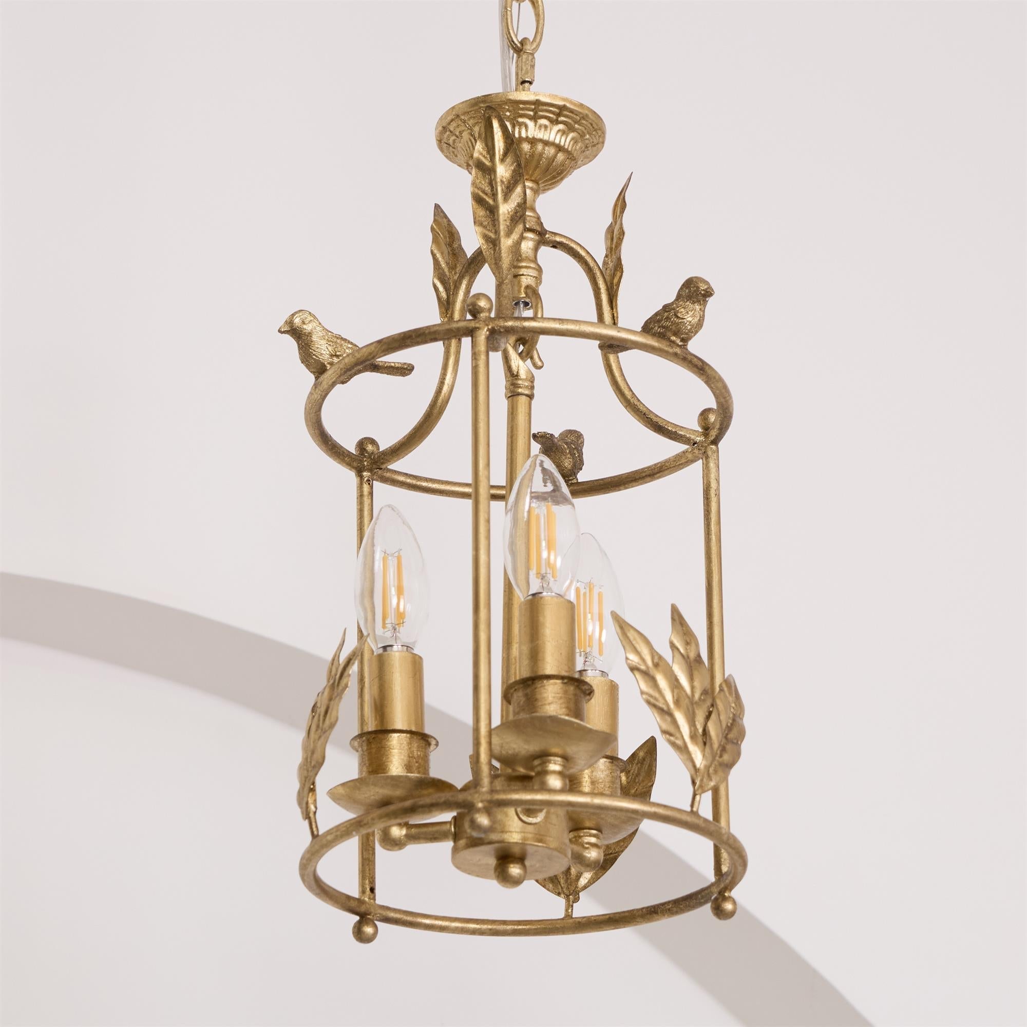 Hylite Suspension Lanterne Métal Doré Industrielle Vintage - Neutralighting