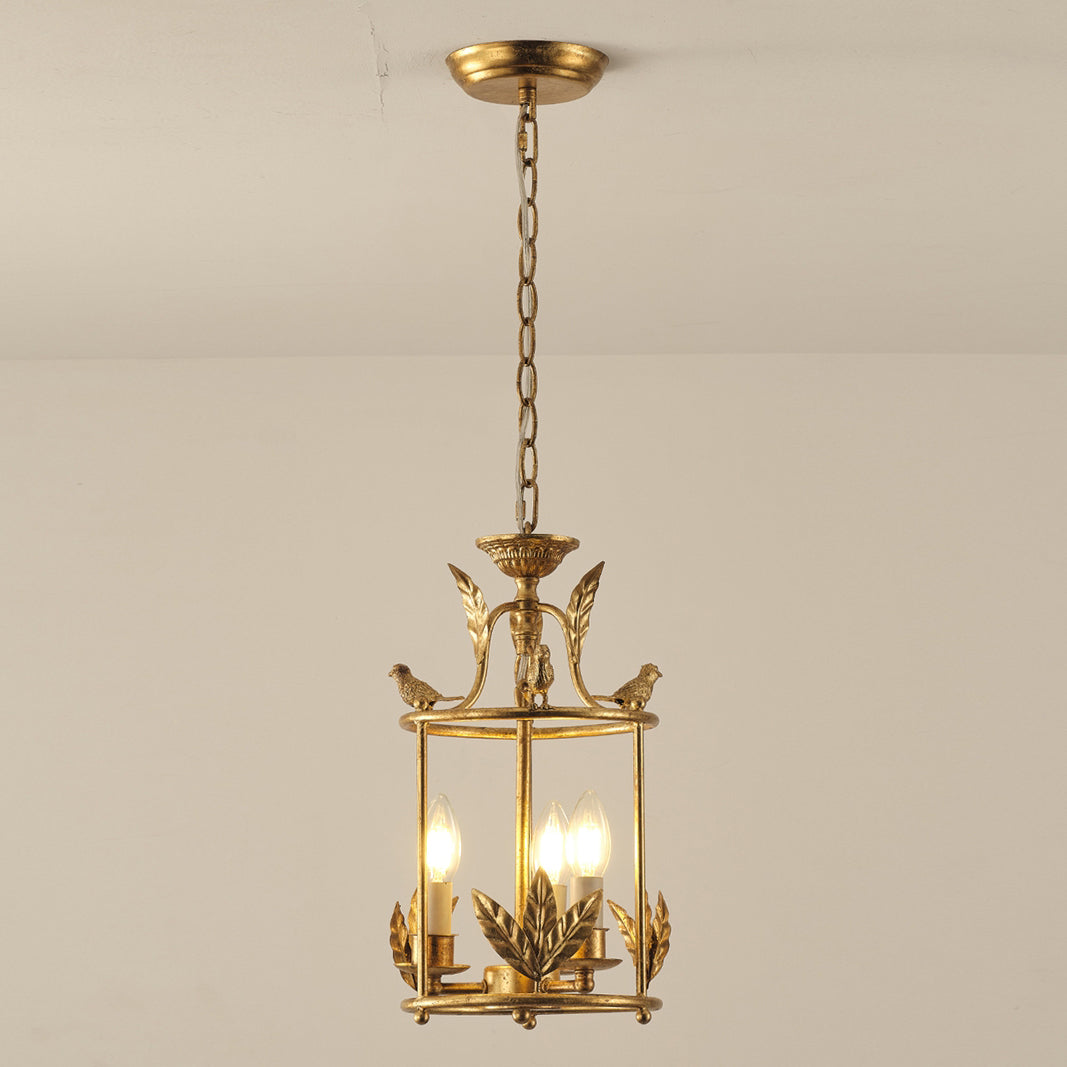 Hylite Suspension Lanterne Métal Doré Industrielle Vintage - Neutralighting