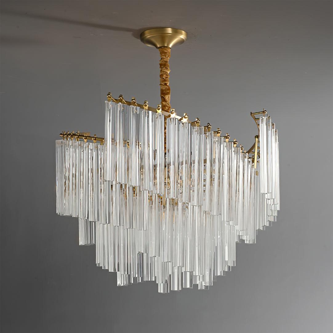 Ilsoris Lustre Postmoderne de Luxe en Cristal Brinicle - Neutralighting