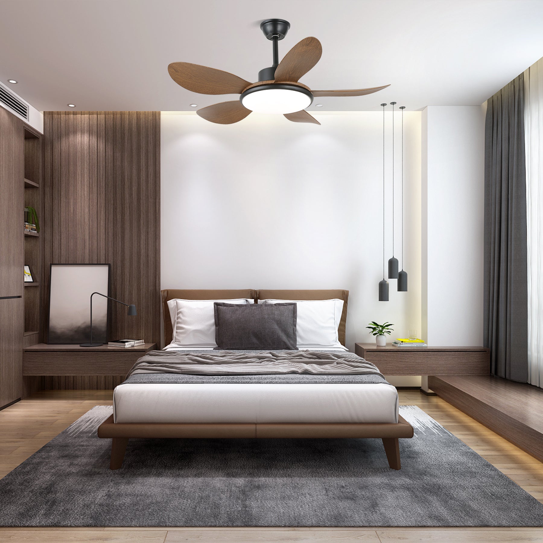 Plafonnier ventilateur Tirenor dans un intérieur moderne