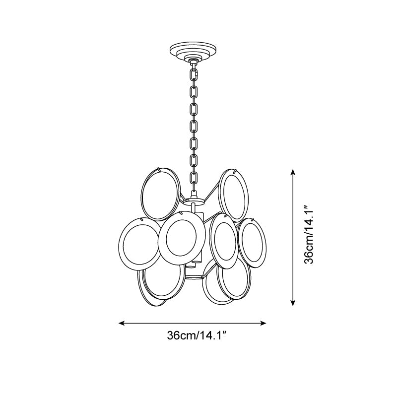 Brunelle Verre Poli Élégance Lampe Pendante - Neutralighting