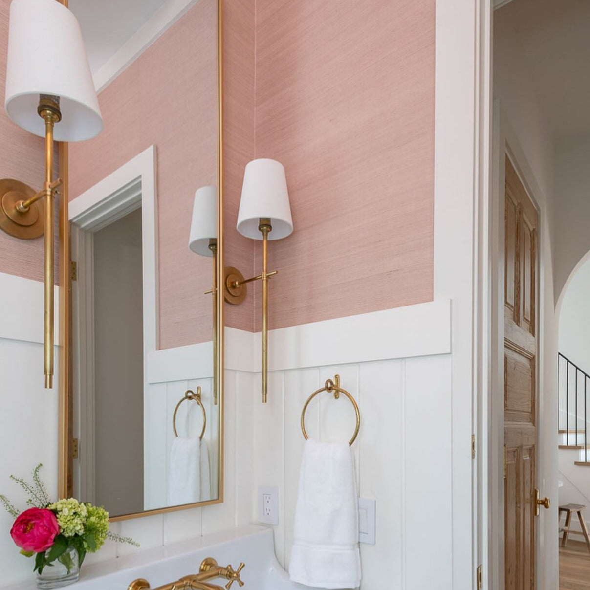 Theodore Applique Murale en Laiton et Tissu - Neutralighting