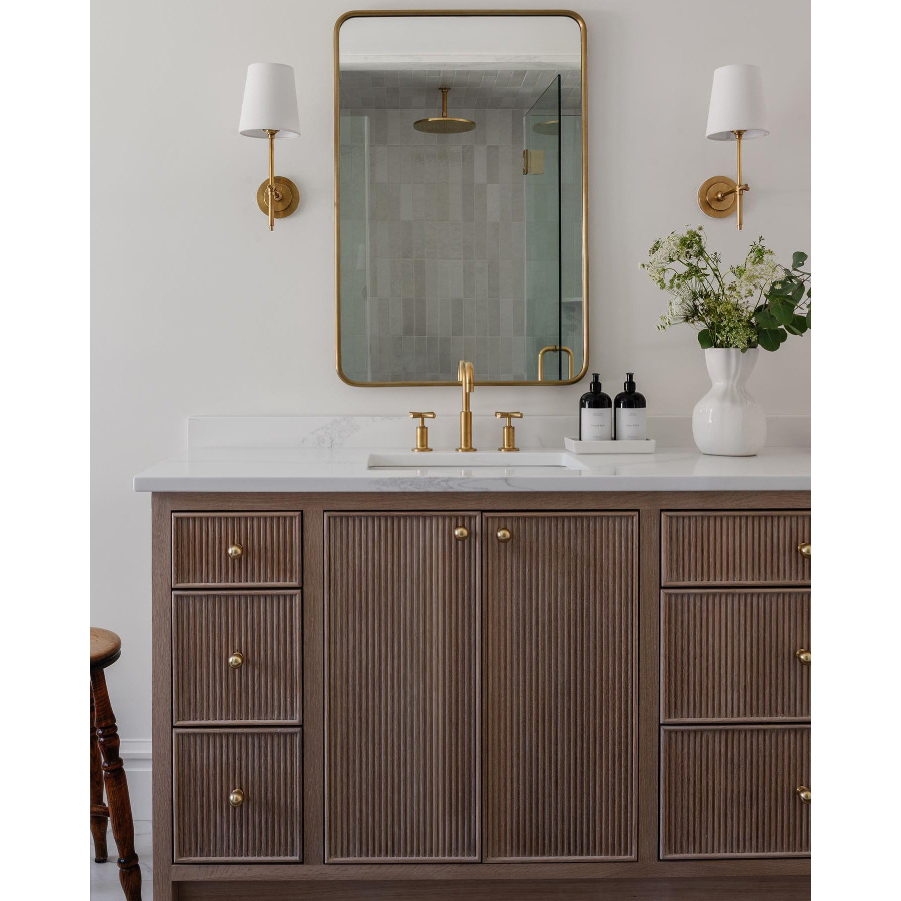 Platina Applique Murale Métal Laiton Tissu Minimaliste Moderne - Neutralighting
