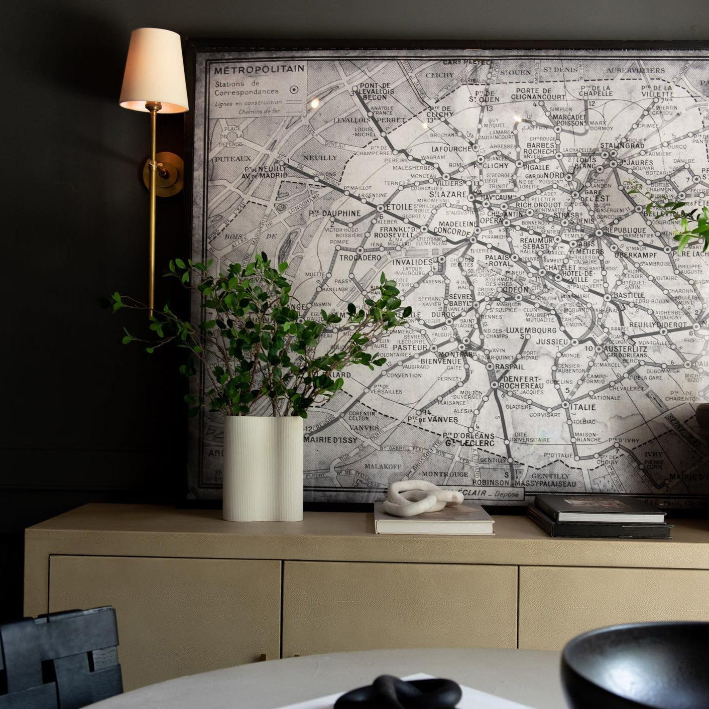 Theodore Applique Murale en Laiton et Tissu - Neutralighting