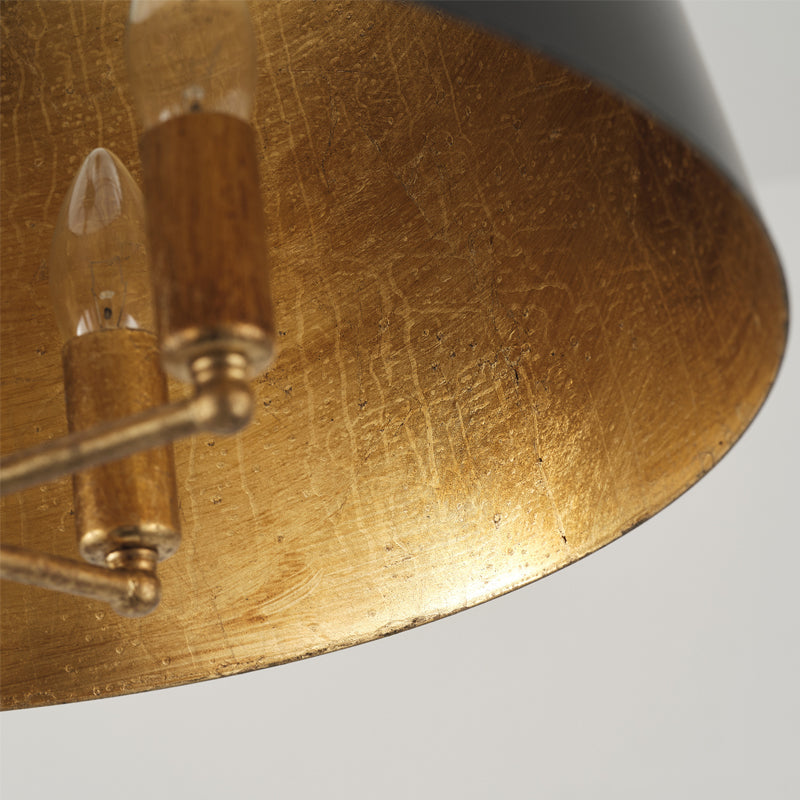 Ethere Suspension Métal Noir Industrielle Vintage - Neutralighting
