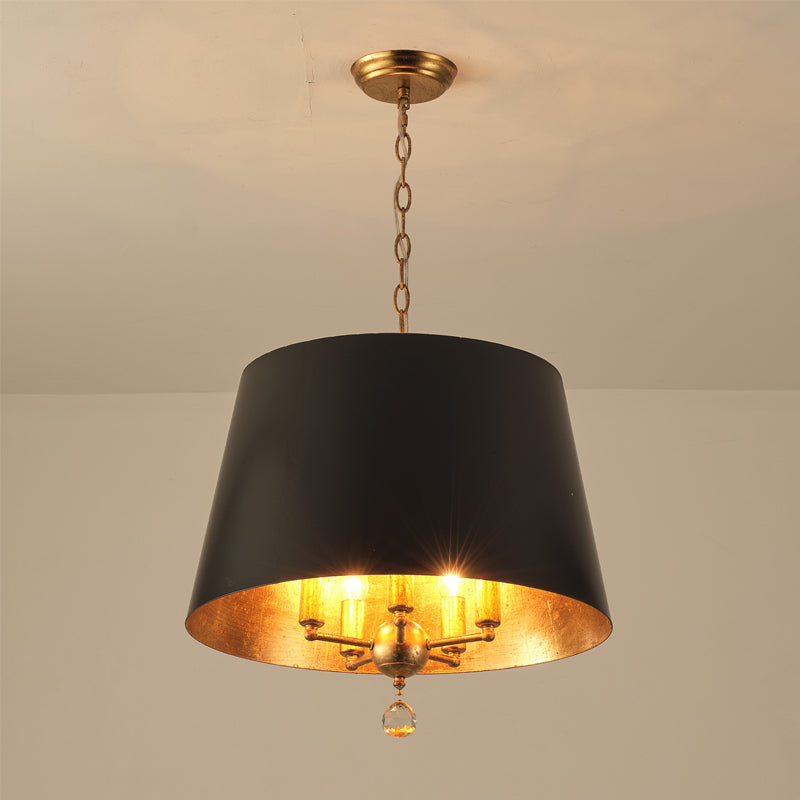 Ethere Suspension Métal Noir Industrielle Vintage - Neutralighting