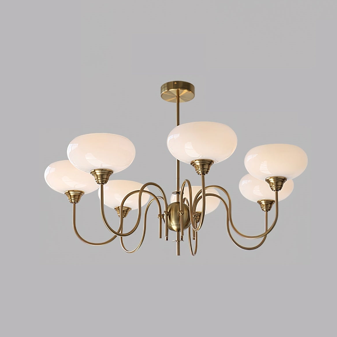 Arisha Vintage LED Métal Verre Lustre Salon