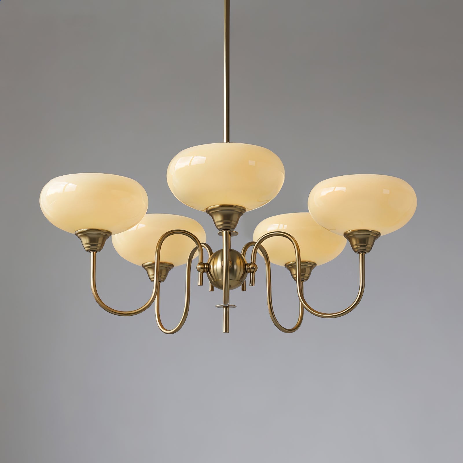 Arisha Vintage LED Métal Verre Lustre Salon