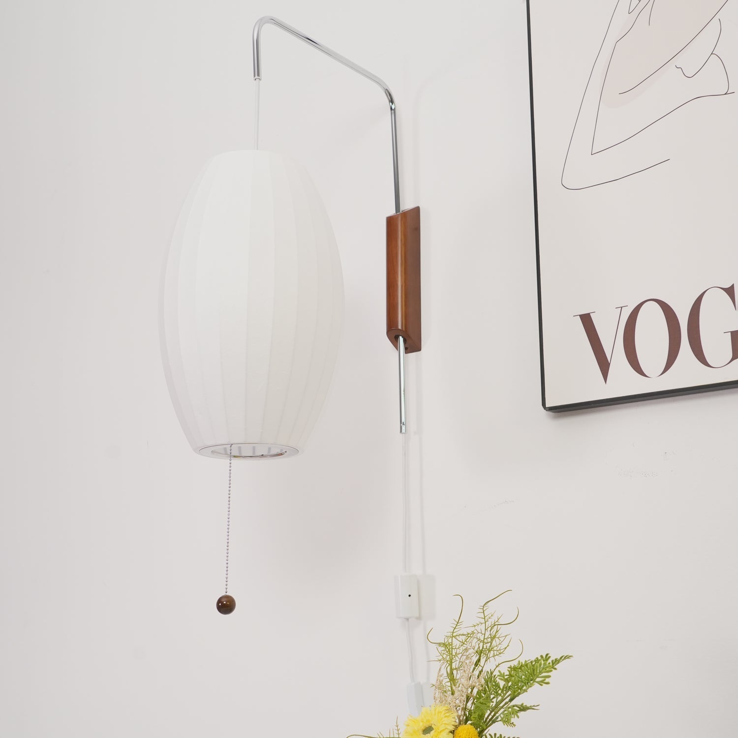 Lustra Wall Sconce Walnut Ball - Neutralighting