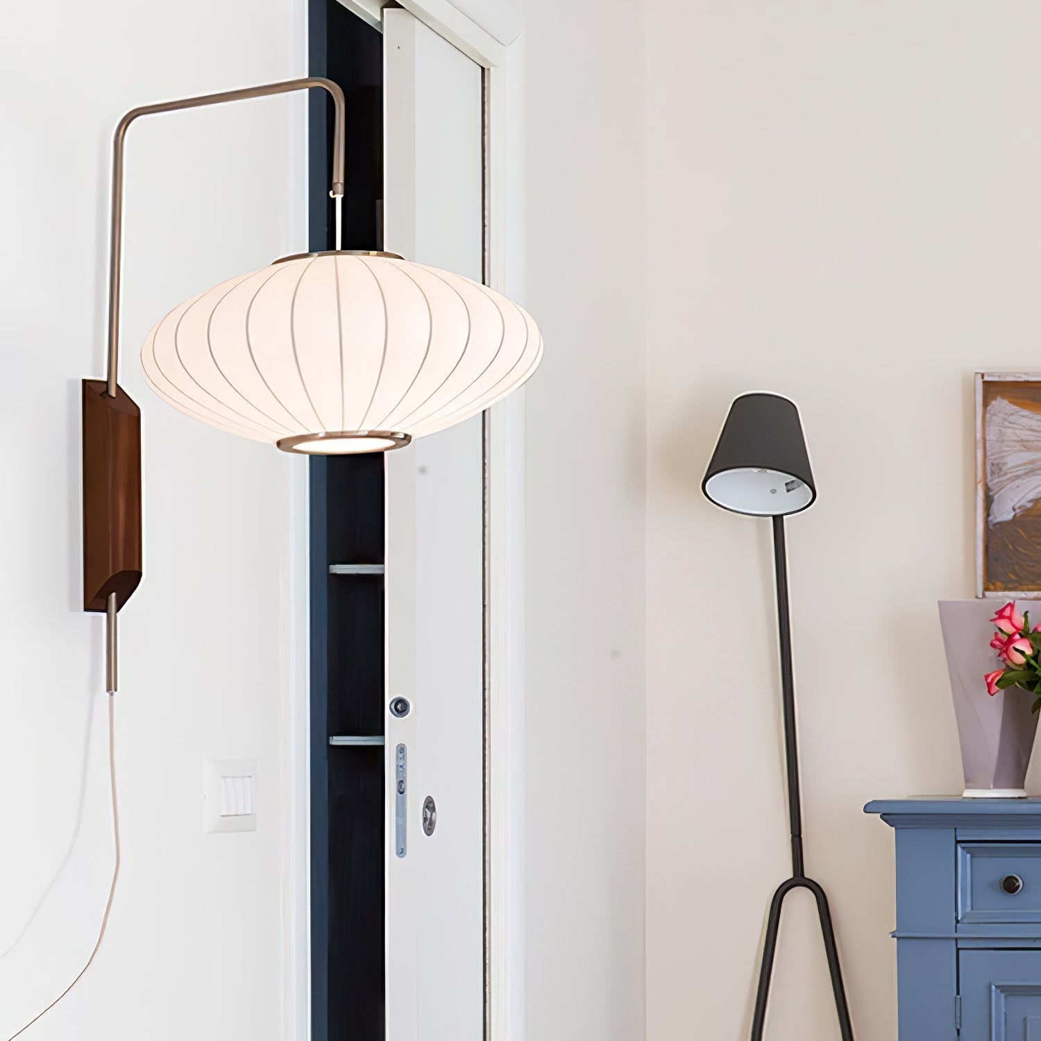 Lustra Wall Sconce Walnut Ball - Neutralighting
