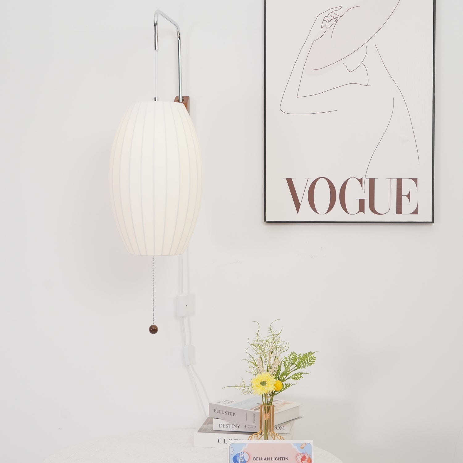 Lustra Wall Sconce Walnut Ball - Neutralighting