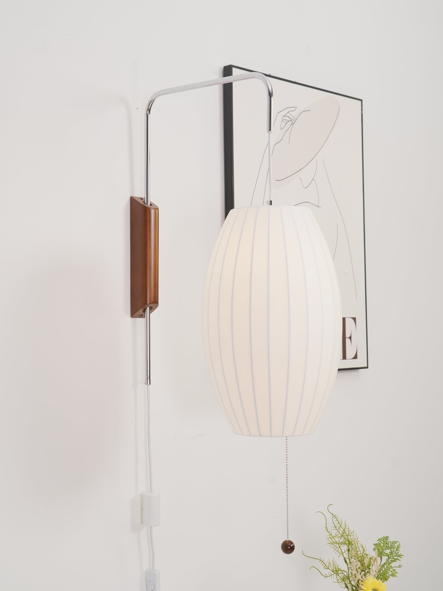 Lustra Wall Sconce Walnut Ball - Neutralighting