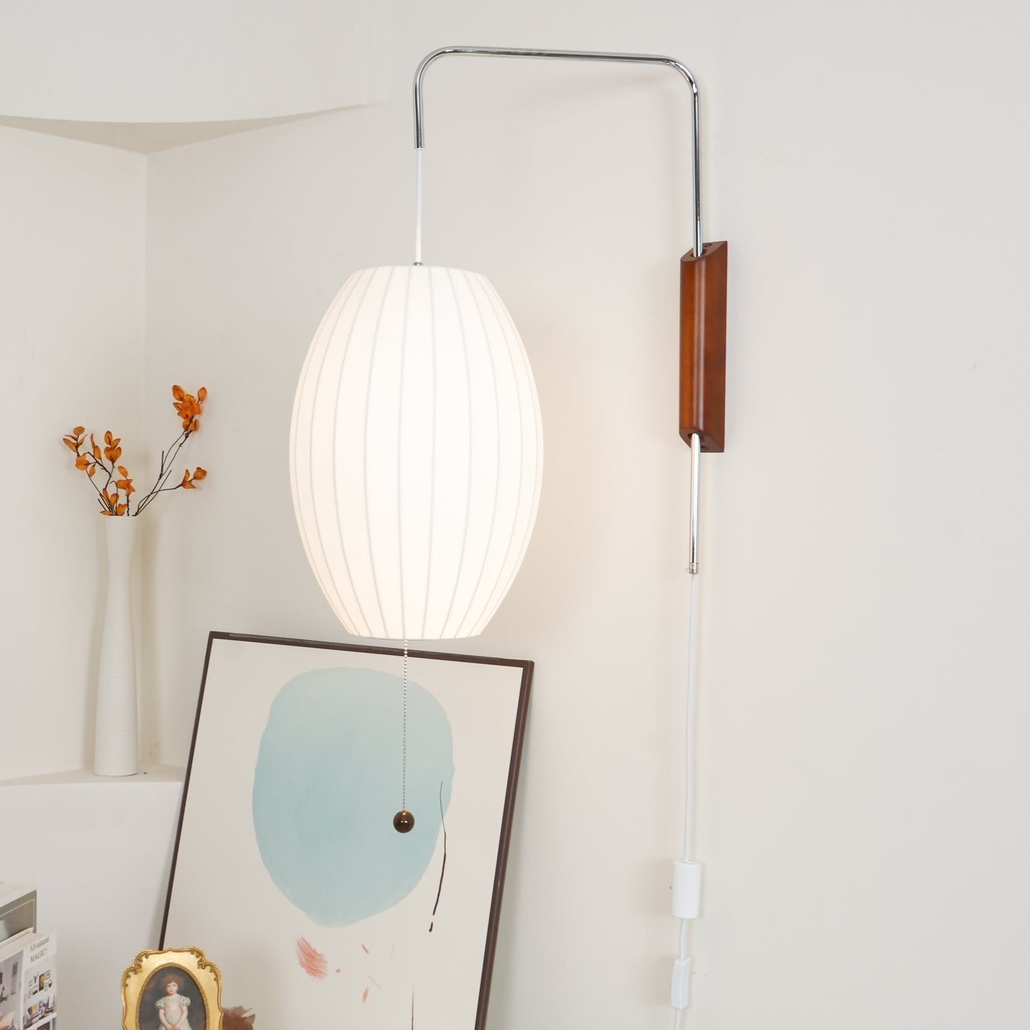 Lustra Wall Sconce Walnut Ball - Neutralighting