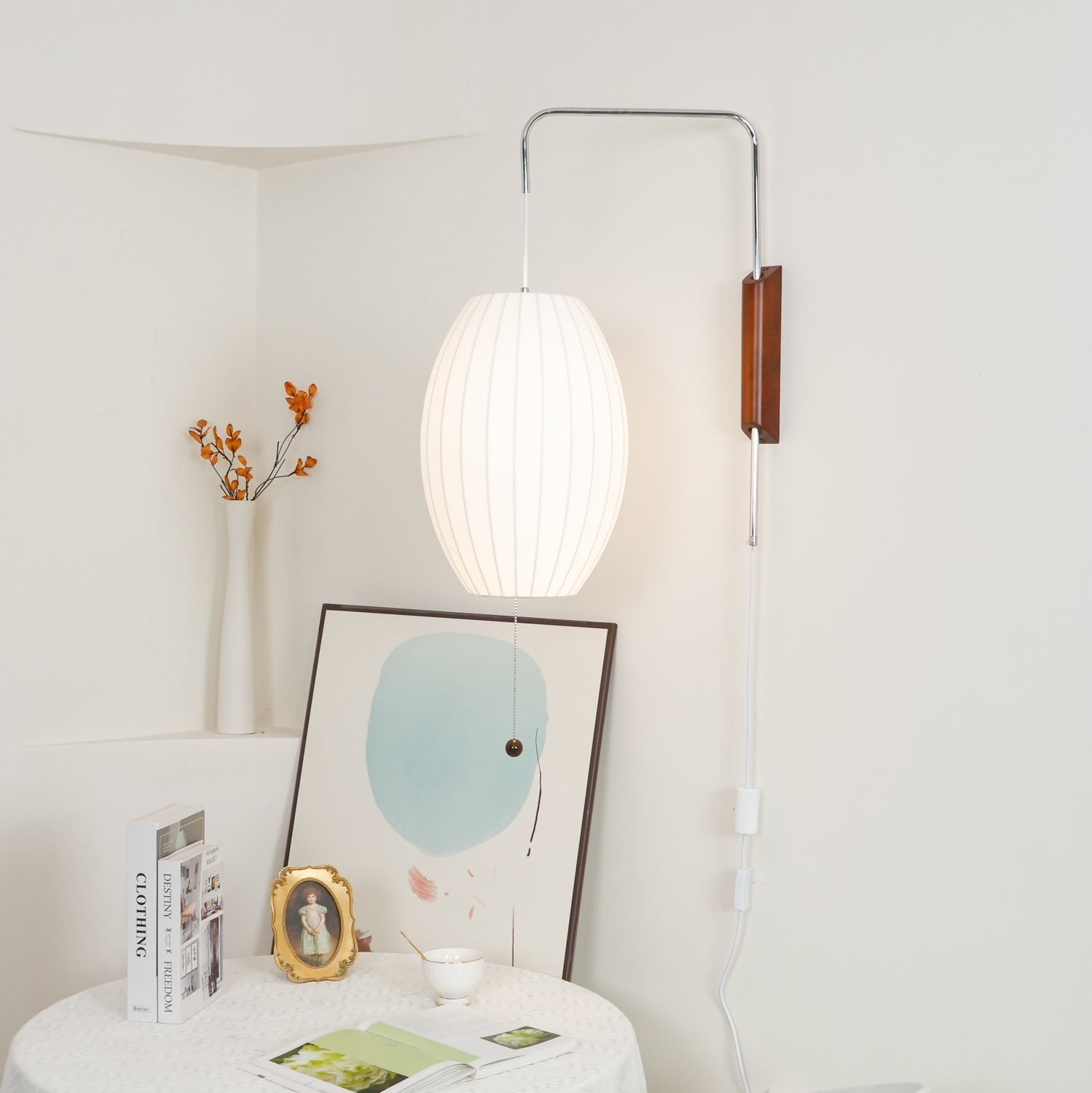 Lustra Wall Sconce Walnut Ball - Neutralighting