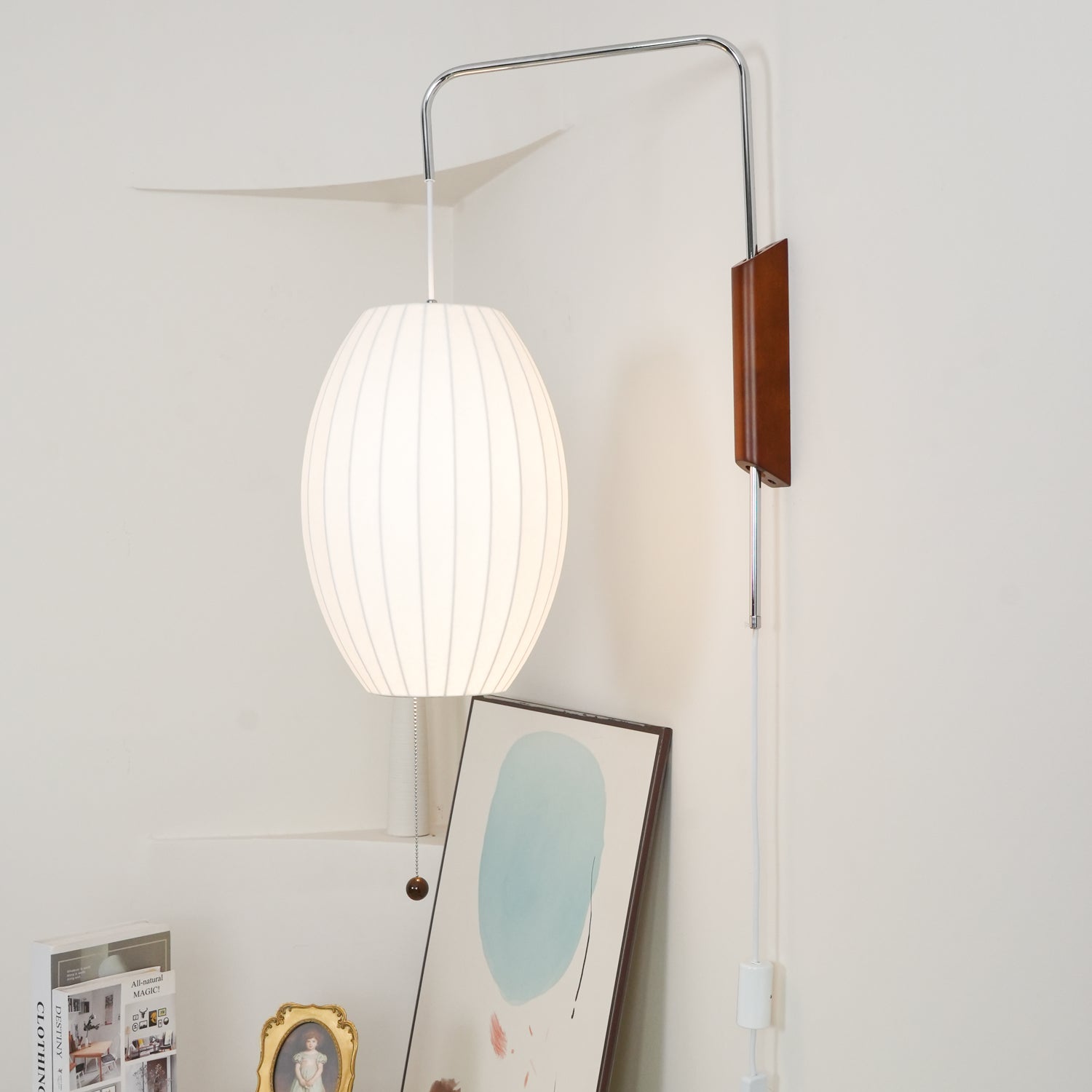 Lustra Wall Sconce Walnut Ball - Neutralighting